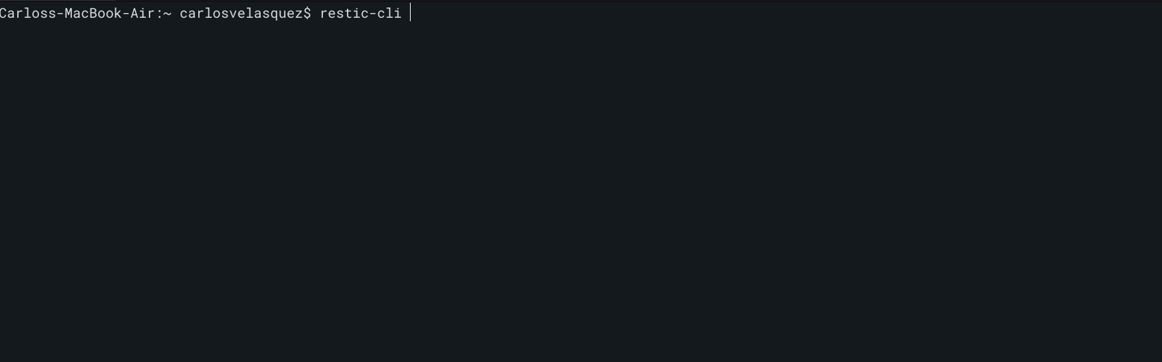 restic-cli
